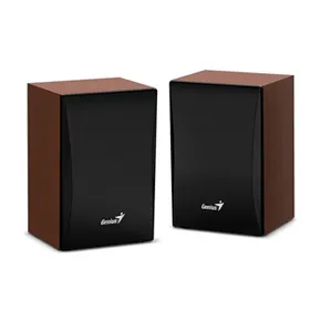 Genius reproduktory SP-HF380 BT, 2.0, 3W, hnedo-čierne, regulácia hlasitosti, BT, drevené,